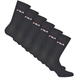 FILA Unisex Socken, 6er Pack - Strümpfe, Street, Lifesyle, Sport (2x 3 Paar) Blau 43-46