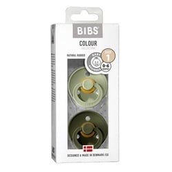 BIBS Schnuller Colour 2er Pack Sage+Hunter Green 0-6m