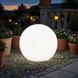 Licht-Erlebnisse Kugelleuchte Kunststoff Ø 40 cm E27 600 lm IP65 weiß