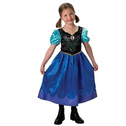 Rubie ́s Kostüm Die Eiskönigin Anna Kostüm für Kinder türkis-blau, Klassisches Anna-Kostüm für Mädchen blau