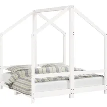 vidaXL Kinderbett vidaXL 70 x 140 cm Kiefer massiv weiß