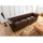 Massivmoebel24 Couch Leder 4-Sitzer Braun