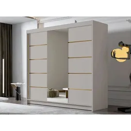 Mirjan24 Schiebetürenschrank Amber VI 250 x 215 x 58 cm Beige