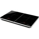 G3 Ferrari Energiko Duo Doppel-Induktionskochplatte 3500W, 2 Kochzonen, Ultraschlank 50 mm, Slider, Timer, Booster, Kindersicherung