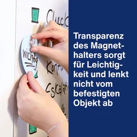 Magnetoplan Design-Magnete, Acryl, 25 mm 6 Stück