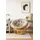 moebel-direkt-online Papasansessel Baumwolle, Polyester 100 x 60 x 100 cm Beige mit Kissen