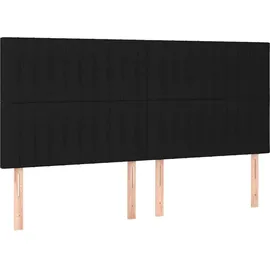 vidaXL Boxspringbett 180 x 200 cm Schwarz