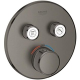 GROHE Grohtherm SmartControl Thermostat mit 2 Ventilen hard graphite gebürstet (29119AL0)