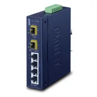 Planet IGS-620TF (6 Ports), Netzwerk Switch, Schwarz