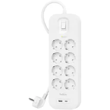 Belkin Steckdosenleiste 8-fach 2 m Weiß 1 St.