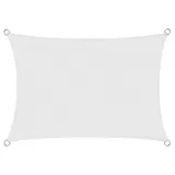 casa pura Atmungsaktives Sonnensegel rechteckig 300 x 500 cm Weiß