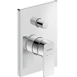 Duravit Manhattan Fertigmontageset MH4210008010 Unterputz-Wannenarmatur, Umsteller mit automatischer Rückstellung, chrom