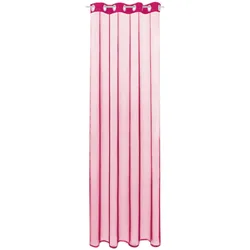 Bestlivings Ösenschal Noella Transparent 140x245cm, Farbe: pink - fuchsia