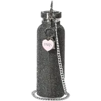Paris Hilton Trinkflasche mit Strasssteinen 0.75 l schwarz