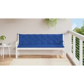 vidaXL Bankauflage 200 x 50 x 7 cm blau 2 St.