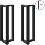 vidaXL Bartischbeine T-Form 2 Stk. 50 x 35 x 110-111 cm