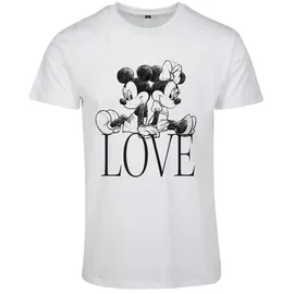 MERCHCODE Ladies Minnie Loves Mickey Tee in Rosa, Größe M