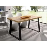 Dmora Campello 140 x 75 x 90 cm Nodi-Eiche braun