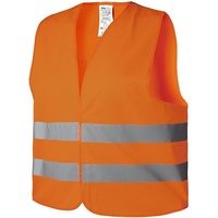 IWH Pannenweste/Warnweste, DIN EN 471, Polyester, orange 100 % Polyester, flueoreszierend, neon-orange, mit Klett - 1 Stück (540306)