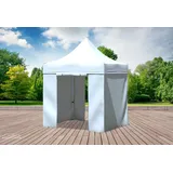 Faltpavillon Faltzelt Pavillon 2x2 Weiss Gartenzelt Klappzelt Wasserdicht