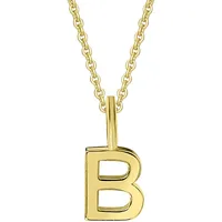 Kettenanhänger ONE ELEMENT "Buchstaben Anhänger aus 333 Gelbgold", gold, Schmuckanhänger, Damen, BuchstabeB, A, Gelbgold 333 Gold, Gelbgold 333, Gold, Kettenanhänger, das perfekte Geburtstagsgeschenk für Frau und Mann