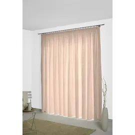 Wirth Vorhang WIRTH "Neveres" Gr. 1, beige (puder), B:135cm H:145cm, Jacquard, Baumwolle, Gardinen