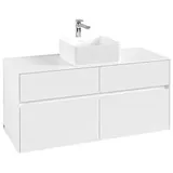 Villeroy & Boch Collaro Waschtischunterschrank | für Aufsatzecken mittig | Breite 1200 mm##Für Collaro (560 x mm) Ohne .. C04100MS