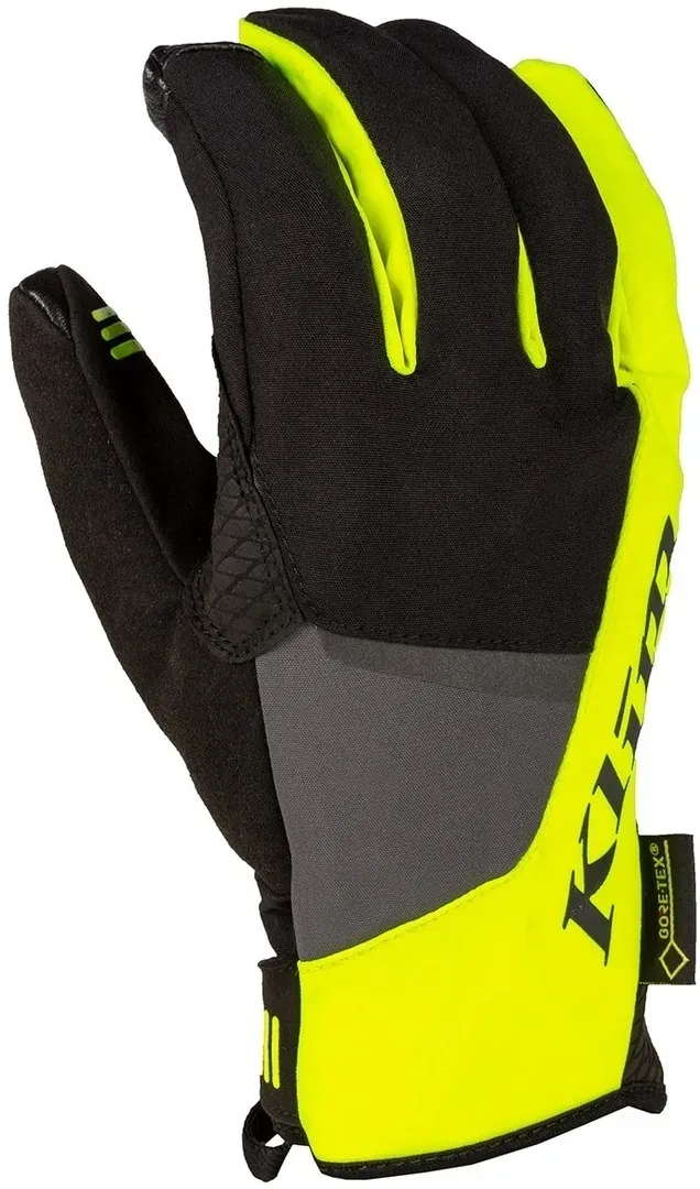 Klim Inversion Gore-Tex Motorradhandschuhe, schwarz-grau-gelb, Größe 2XL für Männer