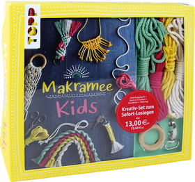 Makramee Kids - Kreativ-Set mit Garn zum Knüpfen