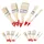DEUBA Malpinsel Set 30 St. Braun/Rot