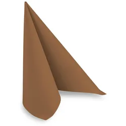 Hypafol Airlaid-Serviette braun | 50 St. | 40 x 40 cm | hochwertiges Material | für Gastronomie und Zuhause