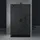 mai & mai Walk-In Dusche 90 x 200 cm Schwarz ESG-Sicherheitsglas 8mm BRAM3