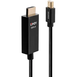 Lindy Mini DisplayPort zu HDMI Adapterkabel 0,5 m Schwarz