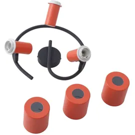 LINDBY Ovelia 3-flg. rund orange/schwarz