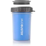 Dexas MudBuster Pfotenreiniger für Hunde, mit Deckel, tragbar, M, Dunkelblau (Pro Blue)