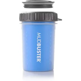 Dexas MudBuster Pfotenreiniger für Hunde, mit Deckel, tragbar, M, Dunkelblau (Pro Blue)