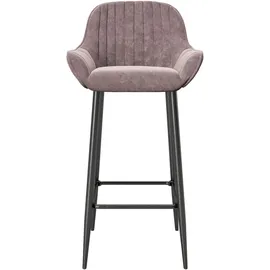 Phoenix Playboy Barhocker »MARILYN«, 2er-Set Samt Rosa/Schwarz