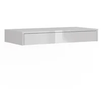 Vicco Wandregal Sherry 81,4 x 12 x 40,1 cm Weiß Hochglanz