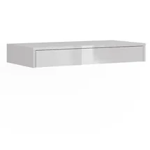 Vicco Wandregal Sherry 81,4 x 12 x 40,1 cm Weiß Hochglanz