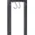 [en.casa] Kaminholzregal Kasan Stahl 100 x 25 x 150 cm Schwarz