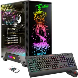 GAMEMAX Gaming-PC "Rockstar 7435", schwarz, Microsoft Windows 11 Home (64 Bit), 32 GB RAM 1000 GB SSD, Computer, Windows 11, DDR5 RAM
