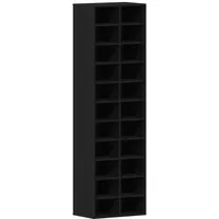 VidaXL Schuhschrank Schwarz Eichen-Optik 54x34x183 cm Holzwerkstoff