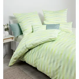JANINE Carmen S Interlock-Jersey Grün 155 x 220 cm + 80 x 80 cm