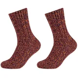 s.Oliver Hygge Mouliné Crew Socken 2370 - burnt orange 35/38,