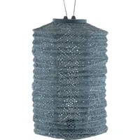 lumiz Lampion Solarlampe Ø 18 cm Tyvek wetterfest blau