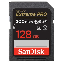 128 GB SDXC ExtremePro 200MB/s V30 UHS-I U3, Class 10 Speicherkarte