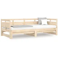 VidaXL Tagesbett Ausziehbar Massivholz Kiefer 2x(90x190) cm