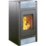 Haas+Sohn Pelletofen HSP 2.stone / W-LAN Modul -  Speckstein - perl-schwarz