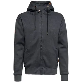 King Kerosin Sweatjacke Grau XXL