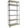 Proregal Schwerlastregal Giant Muli HxBxT 250 x 110 x 40 cm 6 Fachböden Fachlast 200 kg Anthrazit